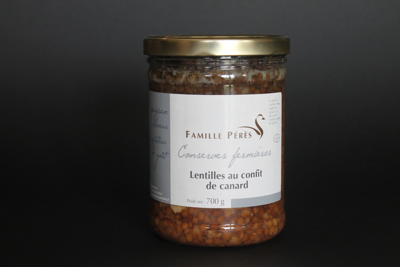 Lentilles Au Confit De Canard G U Famille Peres Ferme De La Patte D Oie Locavor Fr