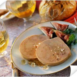 Foie gras de canard entier, mi-cuit, façon torchon  - 8 personnes
