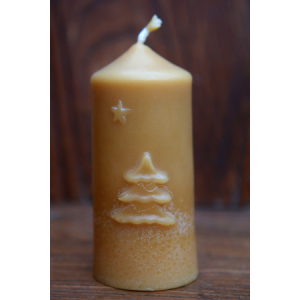 Bougie sapin lisse