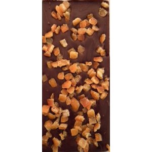 Tablette au chocolat noir et Oranges Confites