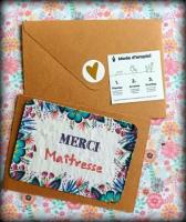 Carte à planter merci maîtresse a