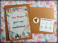 Carte à planter des fleurs pour ma maîtresse