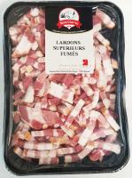 Lardons de porc fumés