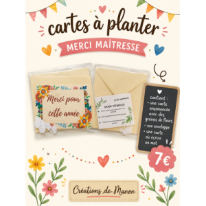 Carte à planter merci pour cette annee