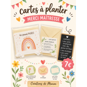 Carte à planter un grand merci