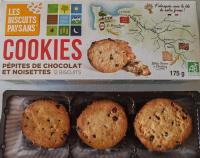 Cookies chocolat/noisette 'biscuits paysans'