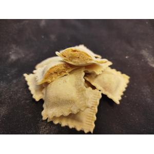 Ravioli spianata artichauts aubergines