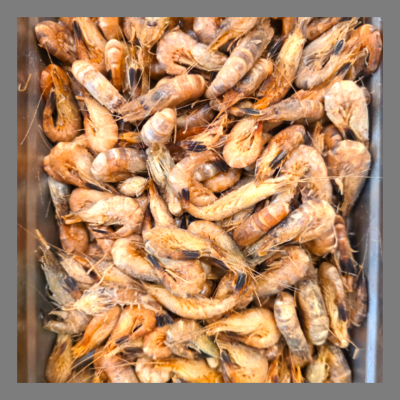 Crevettes grises cuites