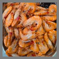 Crevettes roses cuites bio madagascar