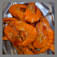 Crevettes roses cuites grande taille