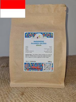 Café grains, indonesie sulawesi kalossi