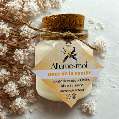 Bougie 'avec de la vanille'
