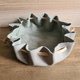 Bourse / vide-poche en cuir gris/ rose poudré - image 2