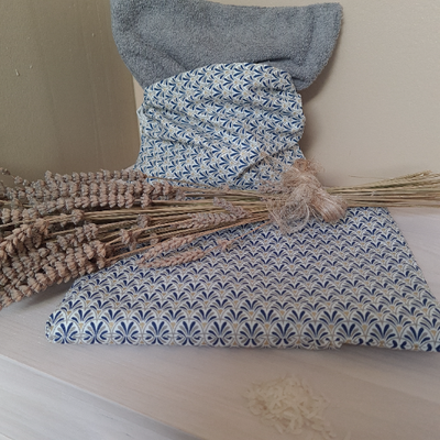Bouillotte sèche grise et marine