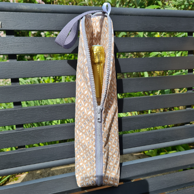 Sac isotherme pour bouteille beige