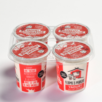 Yaourt aromatisé fraise