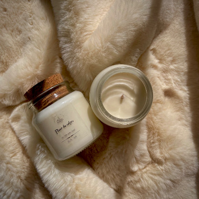 Bougie fleur de coton