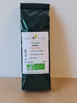 Thé vert, japon, houjicha, bio
