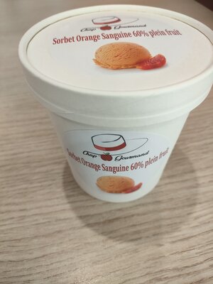 Sorbet orange sanguine 60% plein fruit