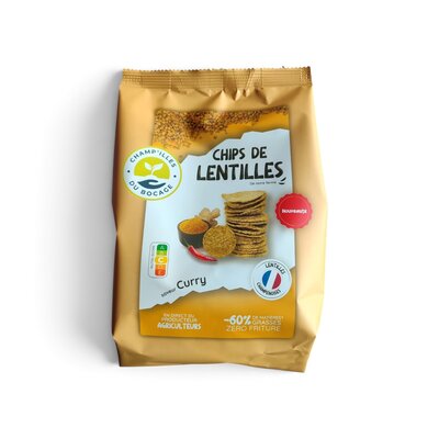 Chips de lentilles 'curry'