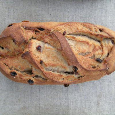 Pain brioché aux raisins