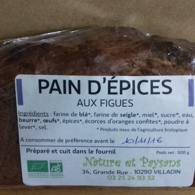 Pains d'epices aux figues
