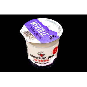 Fromage blanc sur lit de myrtille