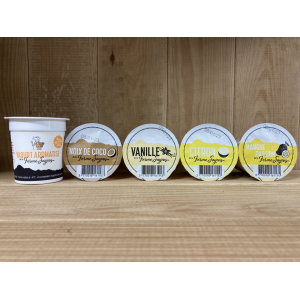 Yaourt aromatisé mangue/passion