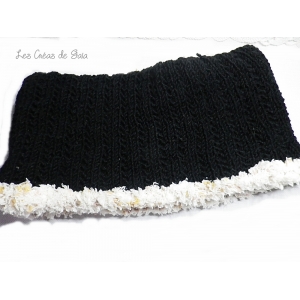 Double-choc noir - col laine