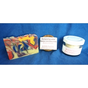 Coffret les essentiels de madame savon  shampooing solide déodorant naturel
