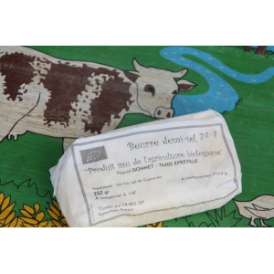 Beurre 1/2 sel bio sel de gueran