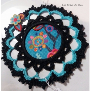 Décoration murale odile • cadre au crochet