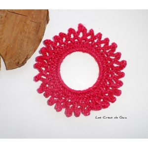 Décoration murale magenta • cadre crochet