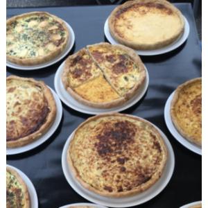 Part de tarte salée bio végétarienne