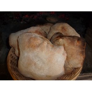 Fouée courgette oignon et pomme de terre au chèvre frais