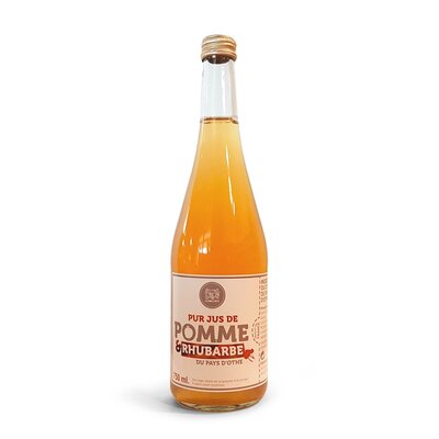 Pur jus de pomme rhubarbe