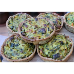 8 tartelettes poireaux tofu soyeux vegan