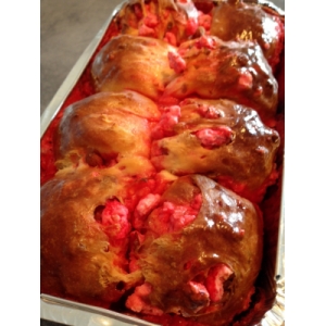 Brioche aux pralines roses