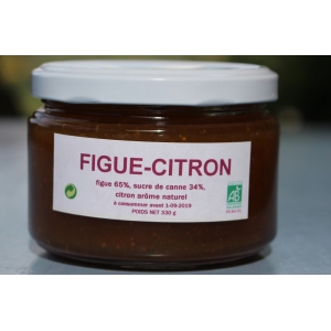 Confiture figue citron ''bio''