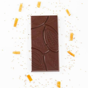 Tablette noire trèfle orange