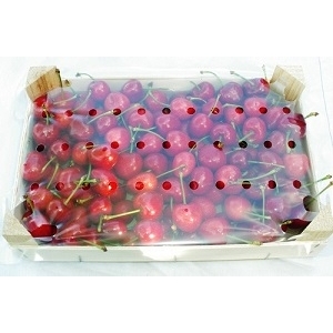 Cerises bigarreaux en plateau bois de 2kg