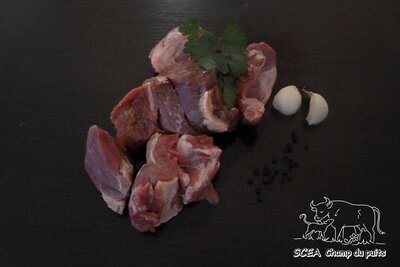 Veau bio - fricassée sans os 500g