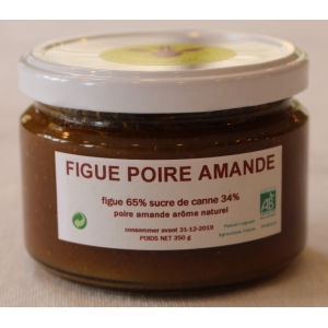 Confiture figue poire amande ''bio''
