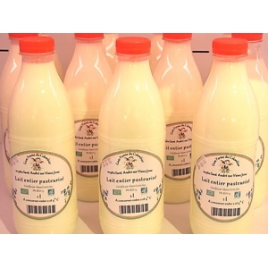 Lait entier cru bio 75cl
