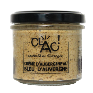 Crème d'aubergine au bleu d'auvergne