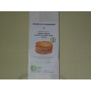 Prep galettes  vegan sarrasin et lent. vertes