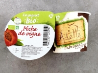 Lot de 6 yaourts à la pêche de vigne