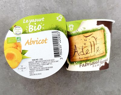 Lot de 6 yaourts à l'abricot