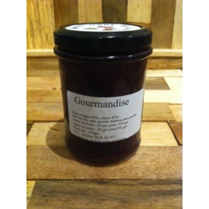 Confiture ' gourmandise', mélange de fruits des bois.
