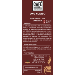 Capsules comp. nespresso - oku kumbo du cameroun